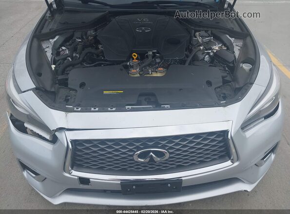JN1EV7APXKM542507 2019 INFINITI Q50 Серебряный Вид сзади