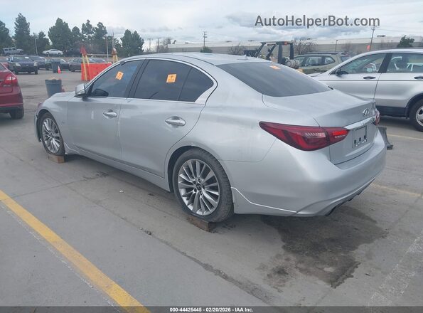 JN1EV7APXKM542507 2019 INFINITI Q50 Серебряный Задняя левая четверть