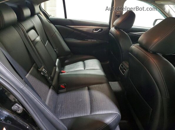 JN1EV7AR4JM444556 2018 INFINITI Q50 Черный Вид задних сидений
