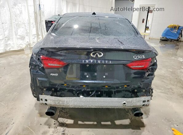 JN1EV7AR4JM444556 2018 INFINITI Q50 Черный Вид сзади