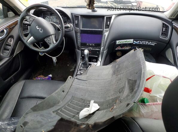 JN1EV7AR9HM836491 2017 INFINITI Q50 Silver Widok deski rozdzielczej