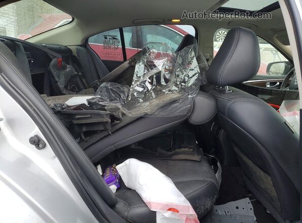 JN1EV7AR9HM836491 2017 INFINITI Q50 Silver Widok tylnych siedzeń