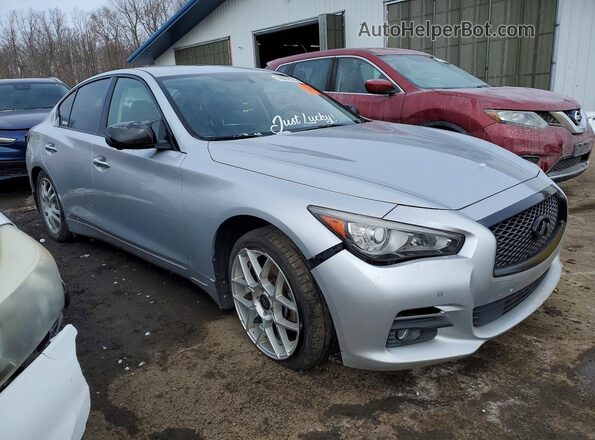 JN1EV7AR9HM836491 2017 INFINITI Q50 Silver Przód prawy