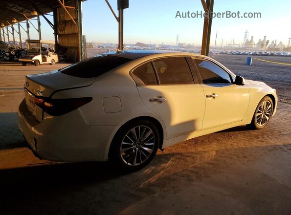 JN1EV7BP0MM705151 2021 INFINITI Q50 White Trasero derecho