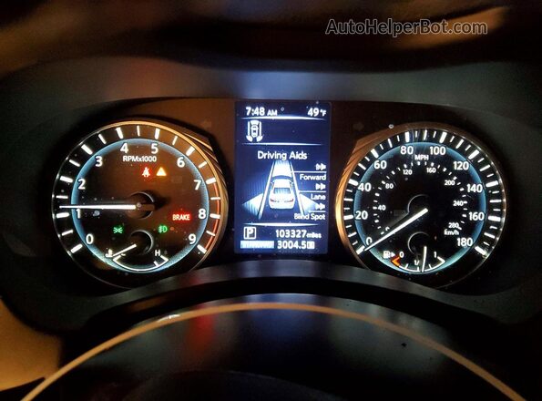 JN1EV7BP0MM705151 2021 INFINITI Q50 White Vista del cuadro de instrumentos