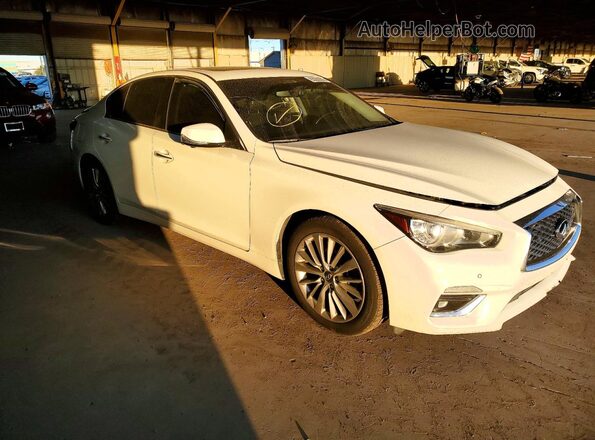 JN1EV7BP0MM705151 2021 INFINITI Q50 White Delantero derecho