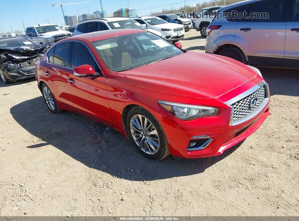JN1EV7BP8PM511505 2023 INFINITI Q50 Red Przód prawy