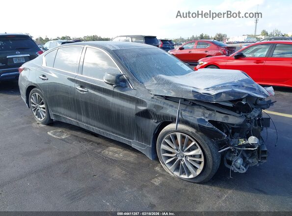 JN1EV7BP8PM512993 2023 INFINITI Q50 Черный Передняя правая четверть