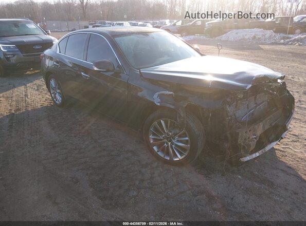 JN1EV7BR2MM750187 2021 INFINITI Q50 Черный Передняя правая четверть