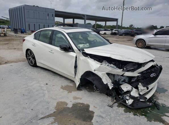 JN1EV7CP4PM510785 2023 INFINITI Q50 Белый Передняя правая четверть