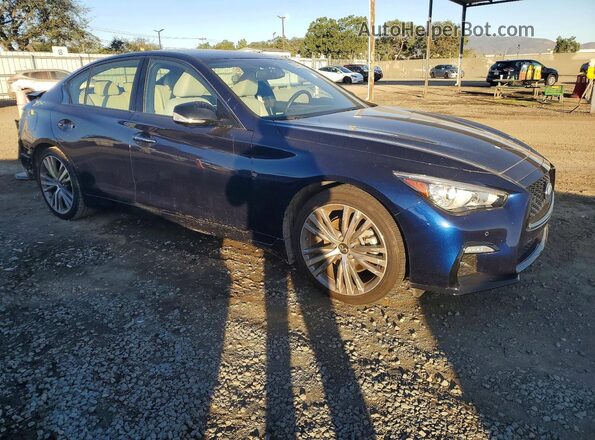 JN1EV7CP9RM601585 2024 INFINITI Q50 Blue Przód prawy