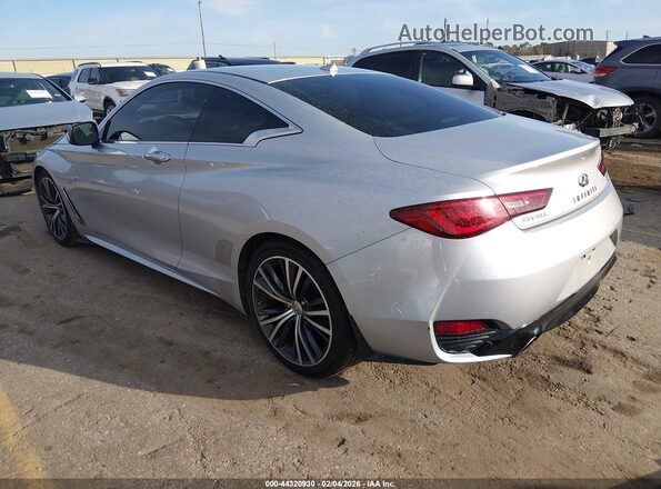 JN1EV7EK3JM341206 2018 INFINITI Q60 Серебряный Задняя левая четверть