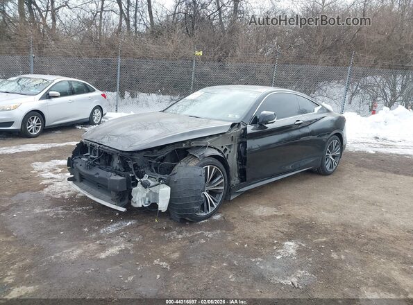 JN1EV7EL2KM290307 2019 INFINITI Q60 Черный Передняя левая четверть