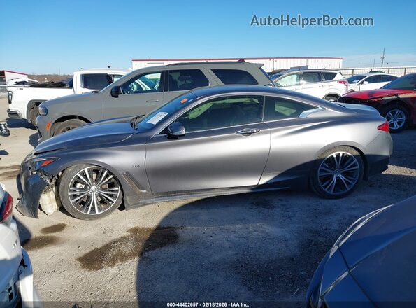 JN1EV7EL7JM391728 2018 INFINITI Q60 Серый Вид задней части салона