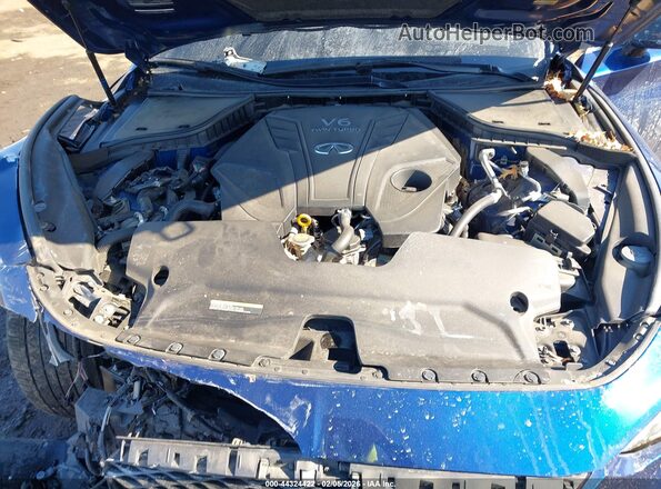 JN1EV7EL8LM380286 2020 INFINITI Q60 Dark Blue Вид сзади