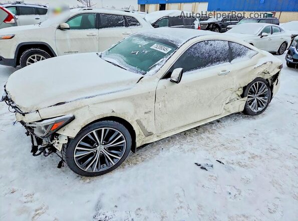 JN1EV7ELXKM290667 2019 INFINITI Q60 Белый Передняя левая четверть