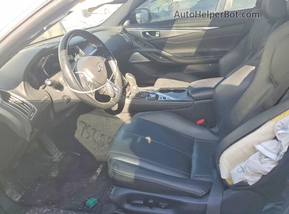 JN1EV7ELXKM290667 2019 INFINITI Q60 Белый Вид салона спереди