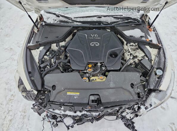 JN1EV7ELXKM290667 2019 INFINITI Q60 Белый Вид задней части салона