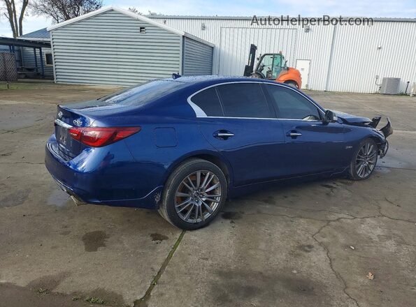 JN1FV7AP1KM760355 2019 INFINITI Q50 Blue Trasero derecho