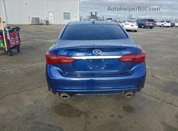 JN1FV7AP1KM760355 2019 INFINITI Q50 Blue Vista trasera