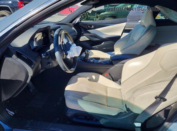 JN1FV7LL1MM560413 2021 INFINITI Q60 Бирюзовый Вид салона спереди