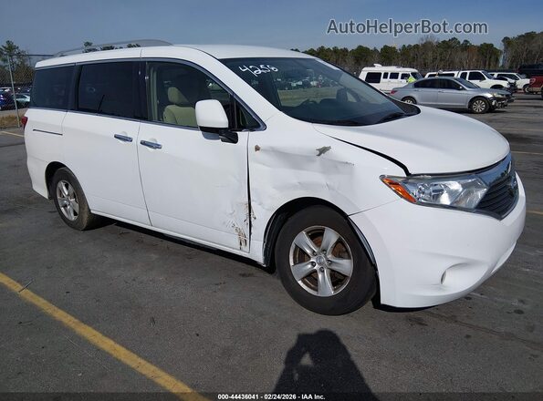 JN8AE2KP5H9165159 2017 NISSAN QUEST Белый Передняя правая четверть