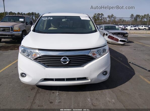 JN8AE2KP5H9165159 2017 NISSAN QUEST Белый Вид щитка приборов