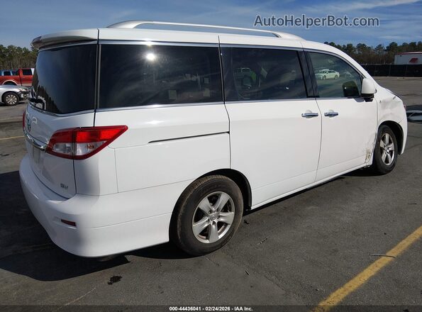 JN8AE2KP5H9165159 2017 NISSAN QUEST Белый Задняя правая четверть
