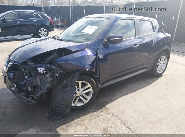 JN8AF5MR9HT702051 2017 NISSAN JUKE Blue Առջևի ձախ երեք քառորդ տեսարան