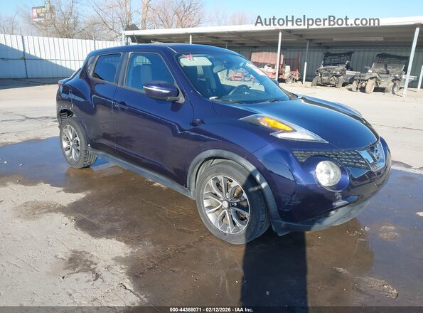 JN8AF5MRXHT704844 2017 NISSAN JUKE Blue Front right
