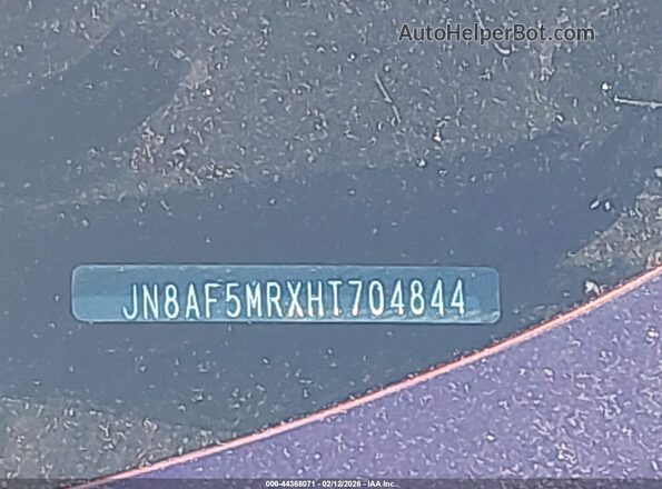 JN8AF5MRXHT704844 2017 NISSAN JUKE Blue 