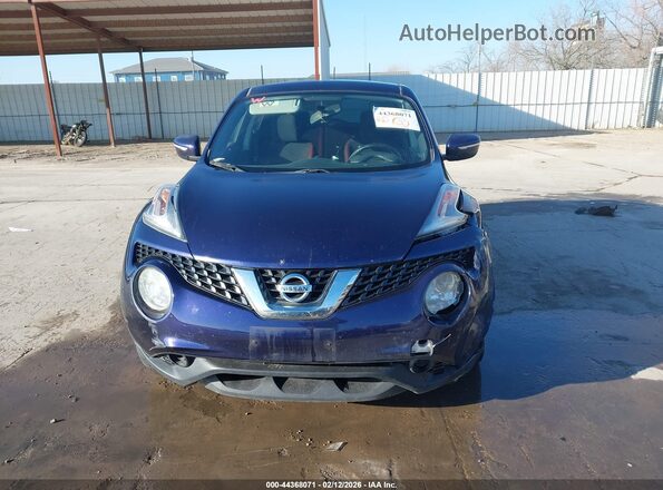 JN8AF5MRXHT704844 2017 NISSAN JUKE Blue Instrument cluster view