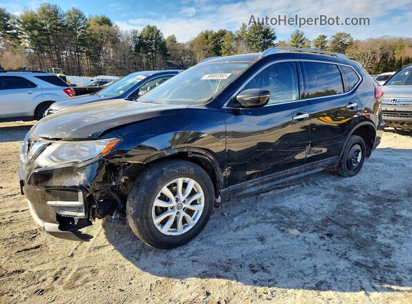 JN8AT2MV3KW391680 2019 NISSAN ROGUE Черный Передняя левая четверть