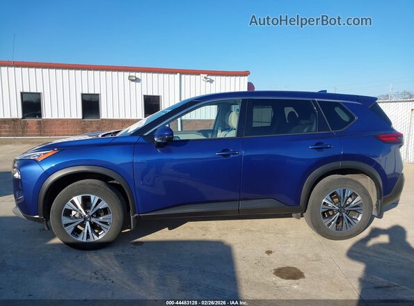 JN8AT3BA7MW008283 2021 NISSAN ROGUE Blue Widok wnętrza 360 stopni