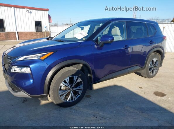 JN8AT3BA7MW008283 2021 NISSAN ROGUE Blue Przód lewy