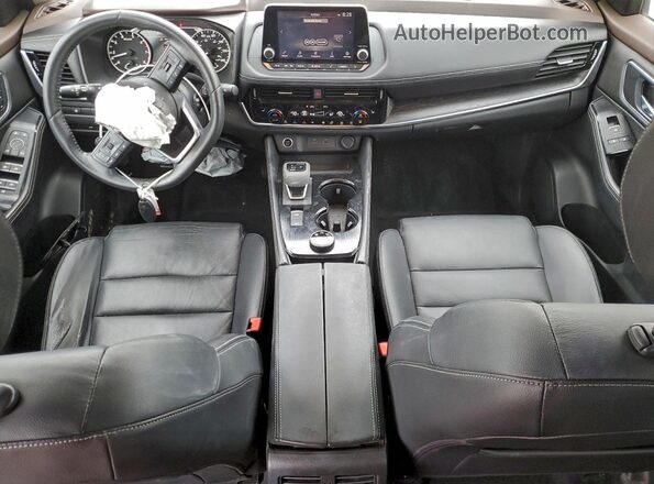 JN8AT3CB0MW237881 2021 NISSAN ROGUE Оранжевый Вид панели приборов