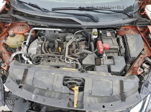 JN8AT3CB0MW237881 2021 NISSAN ROGUE Оранжевый Вид подкапотного пространства