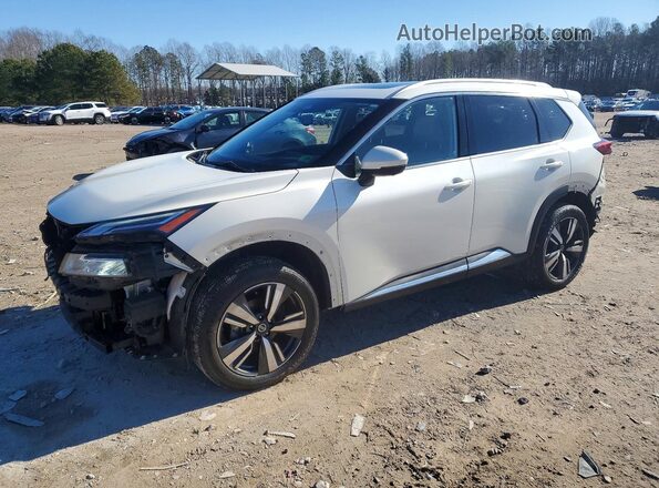 JN8AT3DD6MW310073 2021 NISSAN ROGUE Белый Передняя левая четверть