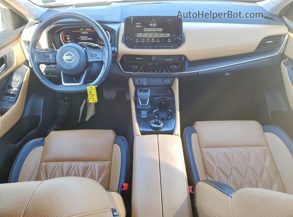 JN8AT3DD6MW310073 2021 NISSAN ROGUE Белый Вид панели приборов