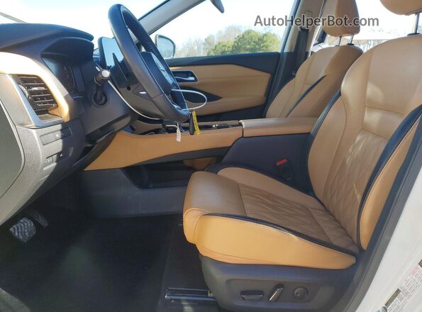 JN8AT3DD6MW310073 2021 NISSAN ROGUE Белый Вид салона спереди