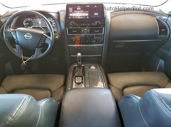 JN8AY2AC2M9147489 2021 NISSAN ARMADA White Dashboard view