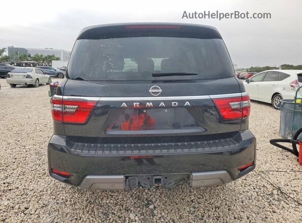 JN8AY2AC2N9161541 2022 NISSAN ARMADA Черный Вид сзади