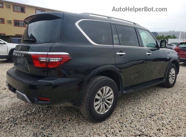 JN8AY2AC2N9161541 2022 NISSAN ARMADA Черный Задняя правая четверть