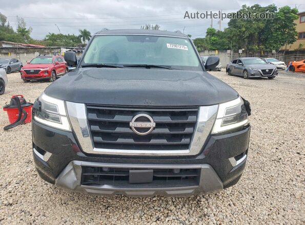 JN8AY2AC2N9161541 2022 NISSAN ARMADA Черный Вид спереди