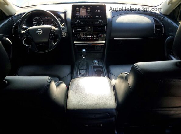 JN8AY2AD1N9677270 2022 NISSAN ARMADA Серебряный Вид панели приборов