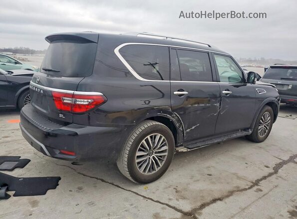 JN8AY2BA4R9418539 2024 NISSAN ARMADA Черный Задняя правая четверть