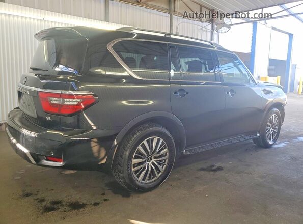 JN8AY2BC3P9181301 2023 NISSAN ARMADA Черный Задняя правая четверть