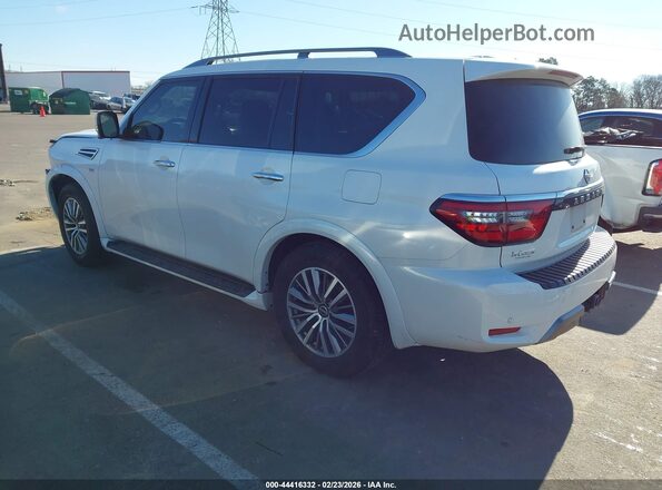 JN8AY2BC9M9145267 2021 NISSAN ARMADA Белый Задняя левая четверть