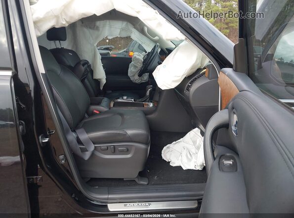 JN8AY2BD9R9707426 2024 NISSAN ARMADA Черный Вид салона спереди