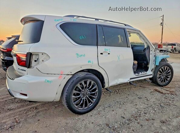 JN8AY2CC0M9145334 2021 NISSAN ARMADA Белый Передняя правая четверть